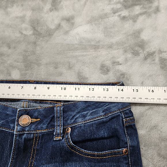 Maurices Jeans Womens 4 Blue Dark Wash Mid Rise Skinny Ankle Stretch Denim - Picture 9 of 13